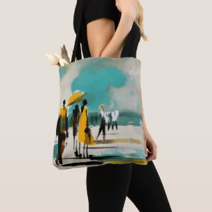 Sonniger Spaziergang – Abstrakte Figuren im offene