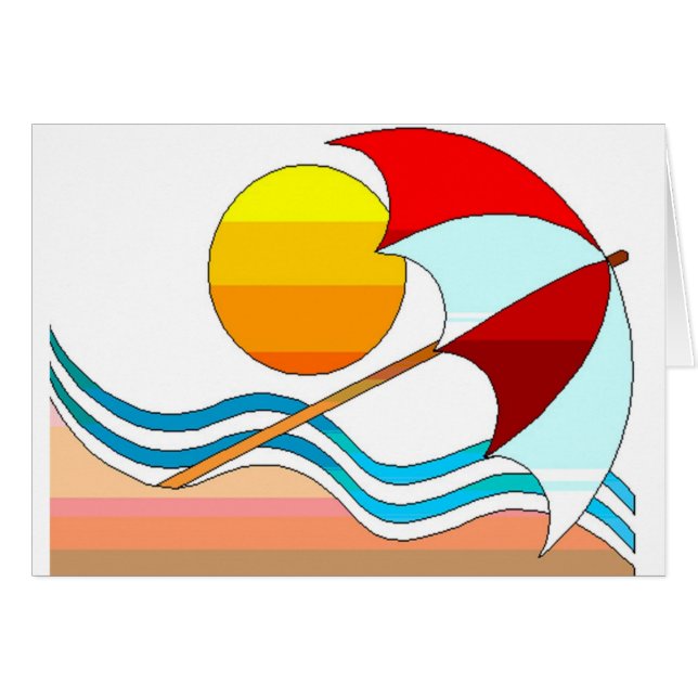 Sonniger Strand (Vorderseite (Horizontal))