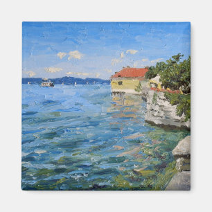 Sonniger Tag am Bodensee (Süddeutschland) Magnet