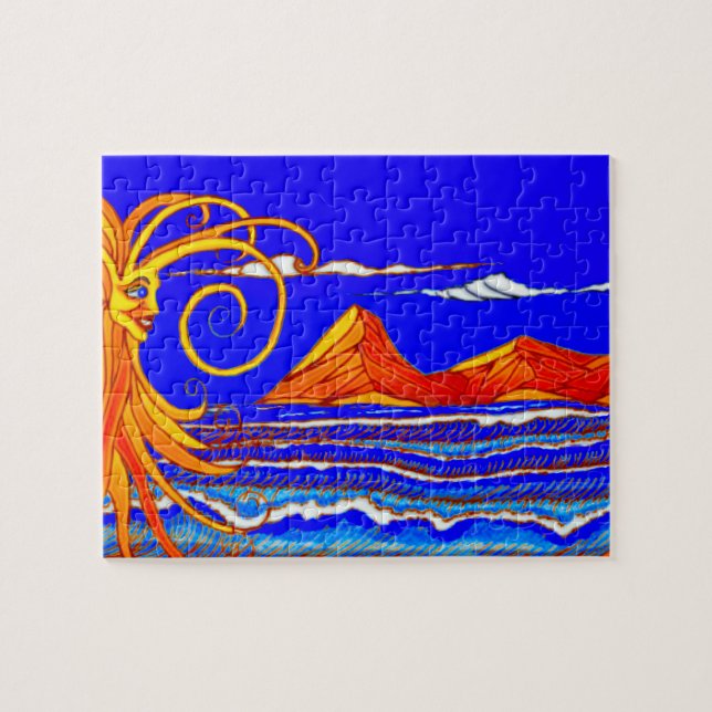 Sonniger Tag am Strand  Puzzle (Horizontal)