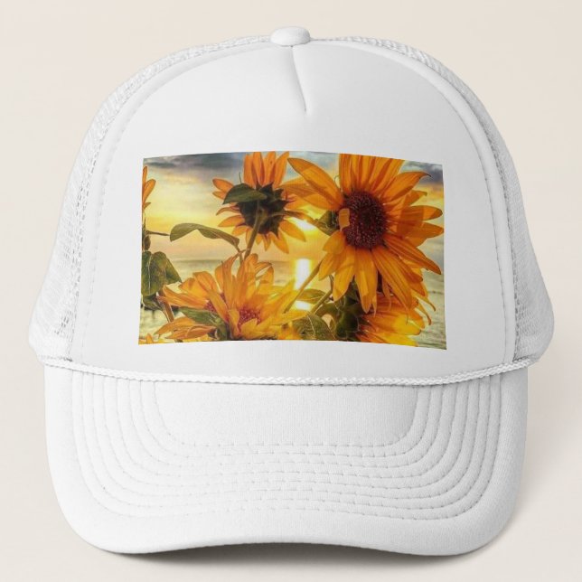 Sonniger Tag Hut Truckerkappe (Vorderseite)