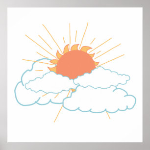 Sonniger Tag in der Nachbarschaft Poster