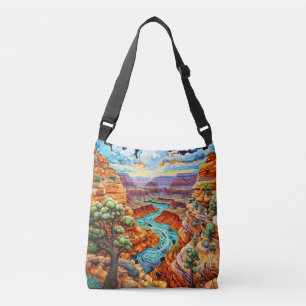 Sonniger Tag in einem Wüstencanyon Tragetaschen Mit Langen Trägern