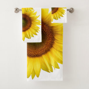 Sonniger Tagessonnenblume-Badtuch Set