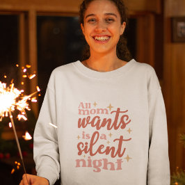 Sonniger und Niedlicher Weihnachtsurlaub Stille Na Sweatshirt