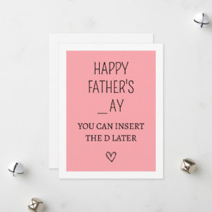 Sonniger und unheilvoller Vater-Tag Feiertagskarte