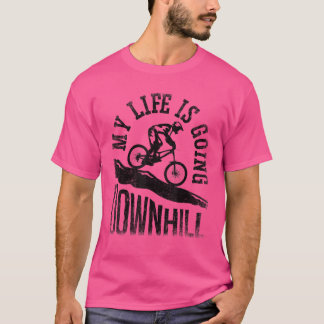 Sonniges Abfahrtsrad mit Mountainbike-Hemd T-Shirt