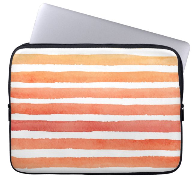 Sonniges Aquarellmuster Laptopschutzhülle (Vorderseite)