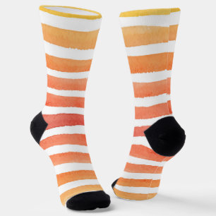 Sonniges Aquarellmuster Socken