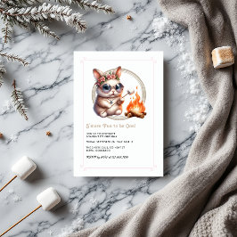 Sonniges Camping "S'more Fun to be One" Einladung