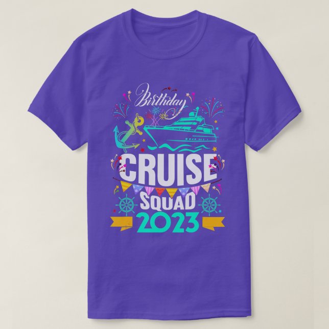 Sonniges Cruise Squad 2023 Vacation Party T-Shirt (Design vorne)