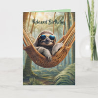 Sonniges Faultier mit Sonnenbrille in einer Hängem