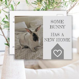 Sonniges Foto, das wir bewegt haben   Neue Zuhause Postkarte