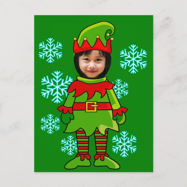 Sonniges Gesicht im Loch-Elf-Postkarte Postkarte (Vorderseite)