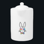 Sonniges Gesicht mit Gefärbte Krawatte Sonnenbrill<br><div class="desc">Sonniges Gesicht mit Gefärbte Krawatte Sonnenbrille & Bow Krawatte Osterkaninchen</div>