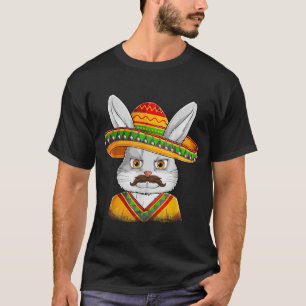 Sonniges Gesicht mit Sombrero Jungs Männer Kinder T-Shirt