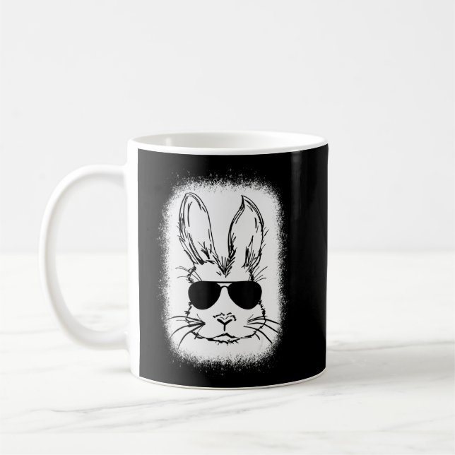 Sonniges Gesicht mit Sonnenbrille für Jungen Männe Kaffeetasse (Links)
