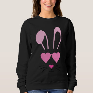 Sonniges Gesicht mit Sonnenbrille für Jungen Männe Sweatshirt
