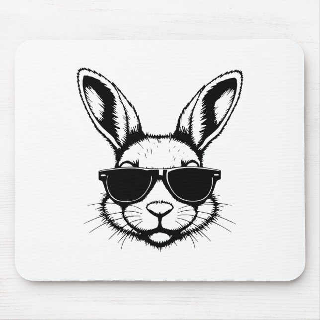 Sonniges Gesicht mit sonnigen Ostertagen für Junge Mousepad (Vorne)