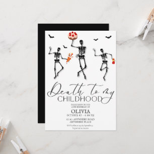 Sonniges Halloween, 13. Geburtstag Einladung