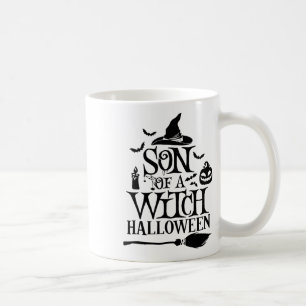 Sonniges Halloween Sohn eines Hexenjungen Kaffeetasse