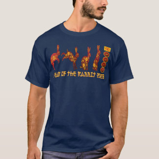 Sonniges Jahr des Kaninchens 2023 Zodiac Chinesisc T-Shirt