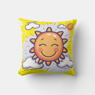Sonniges Lächeln Kissen werfen - Brighten Sie jede