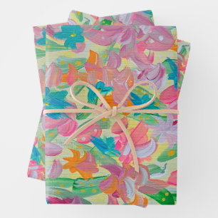 Sonniges Pastell-Geschenkpapier Geschenkpapier Set
