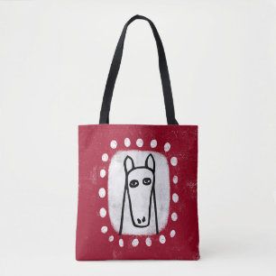 Sonniges Pferd auf der Red Tote Tasche