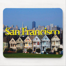 Sonniges San Francisco mit San Francisco im Himmel Mousepad
