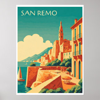 Sonniges San Remo Poster