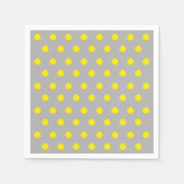 Sonniges Sprenkel-Polka-Punkt-Muster Serviette