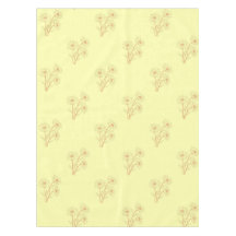 Sonniges Vintage-Pastellgelb-Blumenmuster Frühling