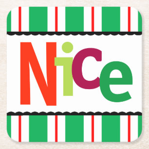 Sonniges Weihnachten Schöne farbige moderne Typog Rechteckiger Pappuntersetzer