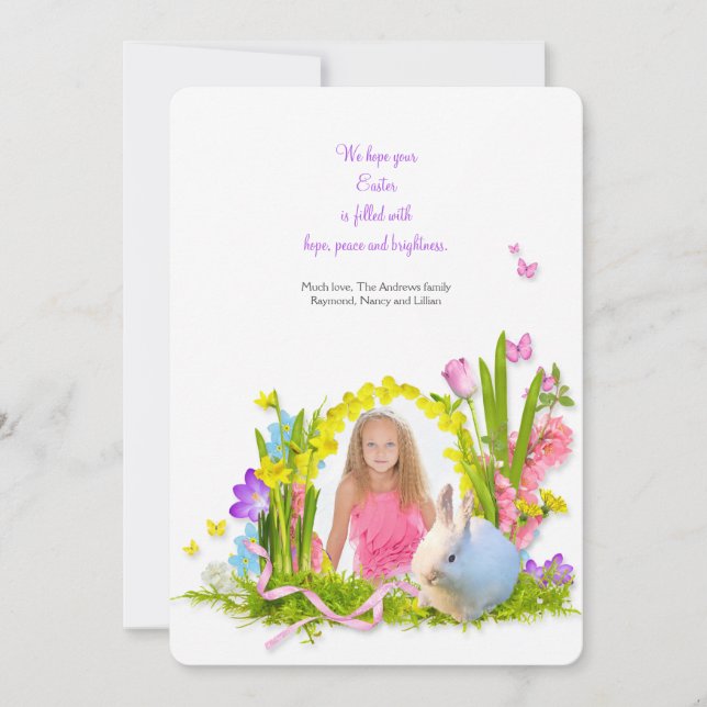 Sonniges Wetter in der Garden Osterkarte Feiertagskarte (Vorderseite)