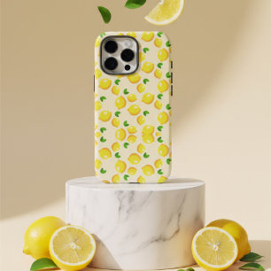 Sonniges Zitrus-Limonen-Muster Cute Gelbe Ästhetik iPhone 16 Pro Max Hülle