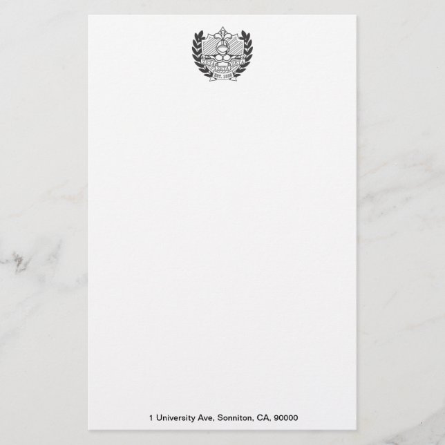 Sonniton Briefpapier (Vorderseite)