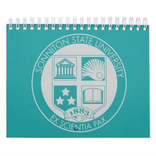 Sonniton Staat University Calendar - Aquamarin/gra Kalender
