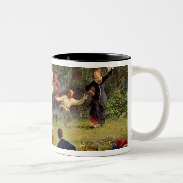 Sonntag, 1884 zweifarbige tasse (Rechts)