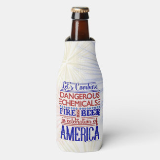 Sonntag, 4. Juli Bier Feuerwerk | INDIVIDUELLE NAM Flaschenkühler