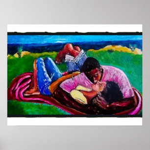 Sonntag am Strand Poster