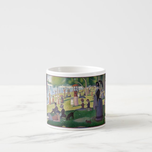 Sonntag auf La Grande Jatte Seurat Malerei Espressotasse (Vorderseite)