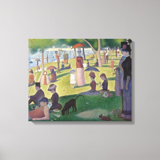 Sonntag auf La Grande Jatte Seurat Malerei Leinwanddruck (Vorderseite)