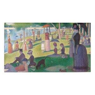 Sonntag auf La Grande Jatte Seurat Malerei Namenschild