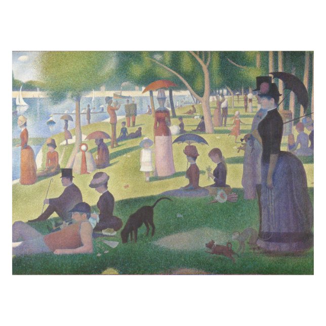 Sonntag auf La Grande Jatte Seurat Malerei Tischdecke (Vorderseite (Horizontal))