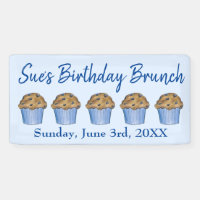 Sonntag Frühstück Brunch Party Blueberry Muffin