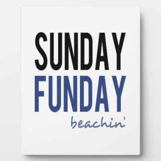 Sonntag Funday am Strand Fotoplatte