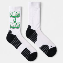 Sonntag & Funday Crew Socken, Lustige Wochenend-Vi