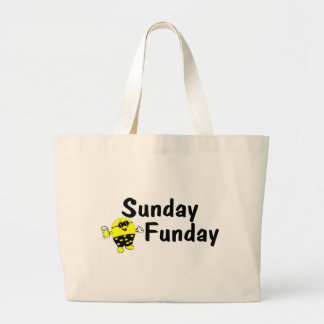 Sonntag Funday Jumbo Stoffbeutel