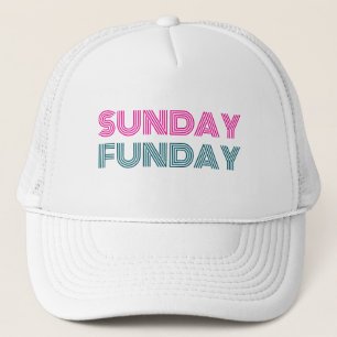 Sonntag Funday Lustige Personalisierung Truckerkappe
